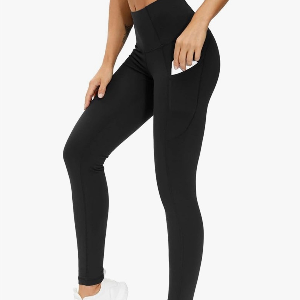 NEVER WORN BEFORE “The Gym People High Waisted Tummy Control Leggings” POCKETS